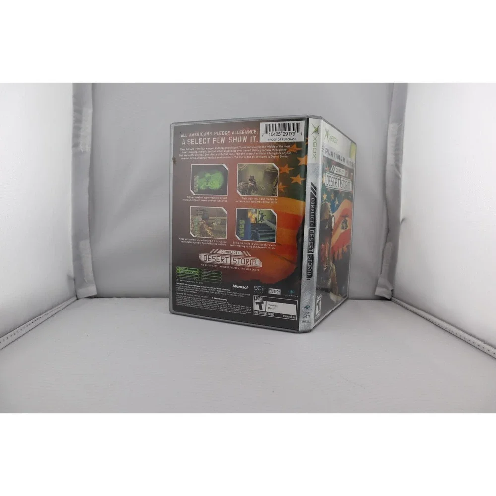 Conflict:‎ Desert Storm Platinum Hits (Microsoft Xbox, 2002) CIB Complete Tested